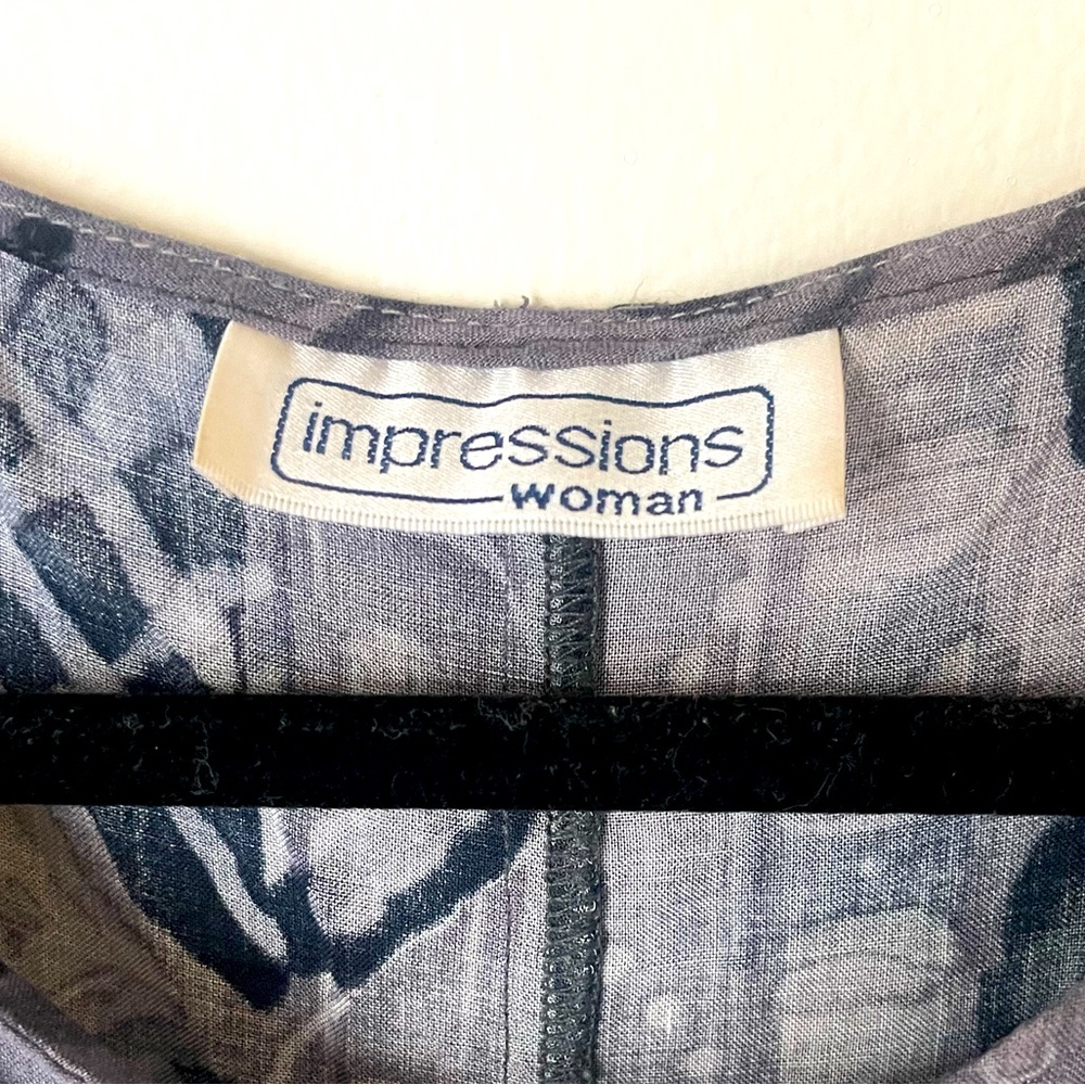 RETRO/Vintage adjustable waist Patterned Dress - Picture 5 of 6